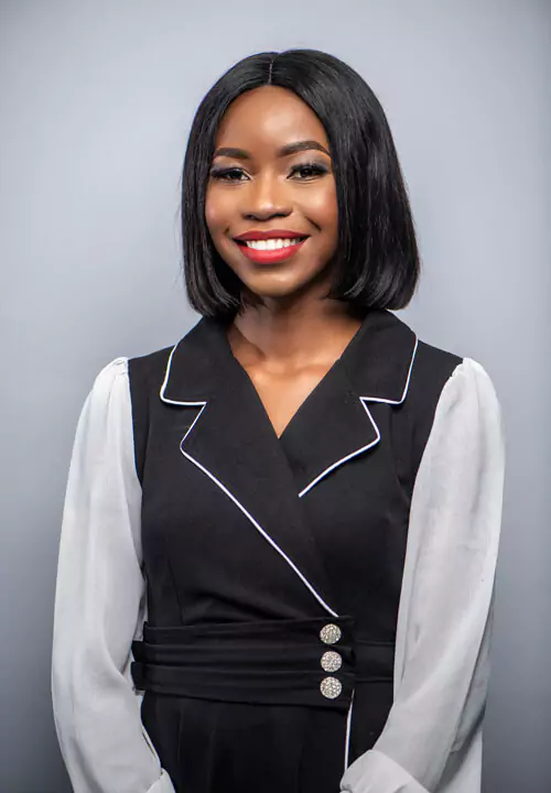 Gina Biyela is the office manager at Ventus Legal Practitioners, top law firm in Zambia